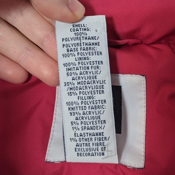 Like-New‎ GAP Hot Pink Mock Neck Heavy Puffer Vest Size Small - Picture 8 of 8